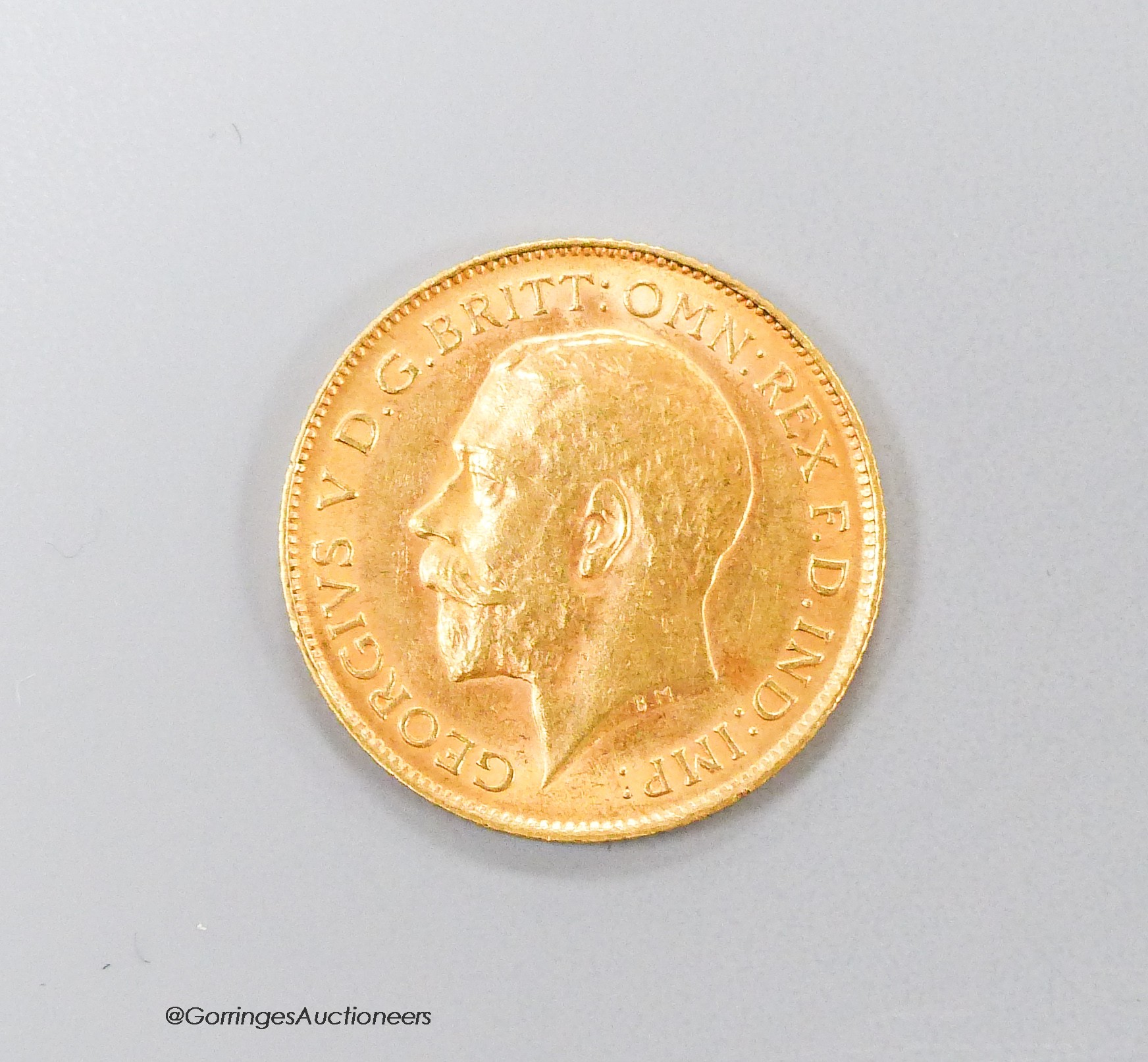 A George VI gold half sovereign